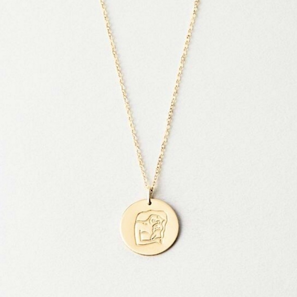 NEW "Motherhood" Minimalist family/baby shower necklace - Picture 2 of 4